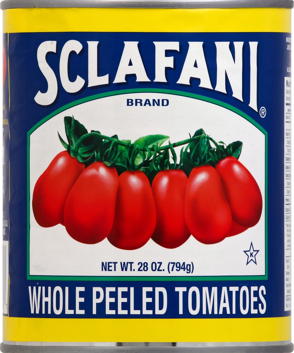 slide 2 of 2, Sclafani Whole Peeled Tomatoes, 28 oz