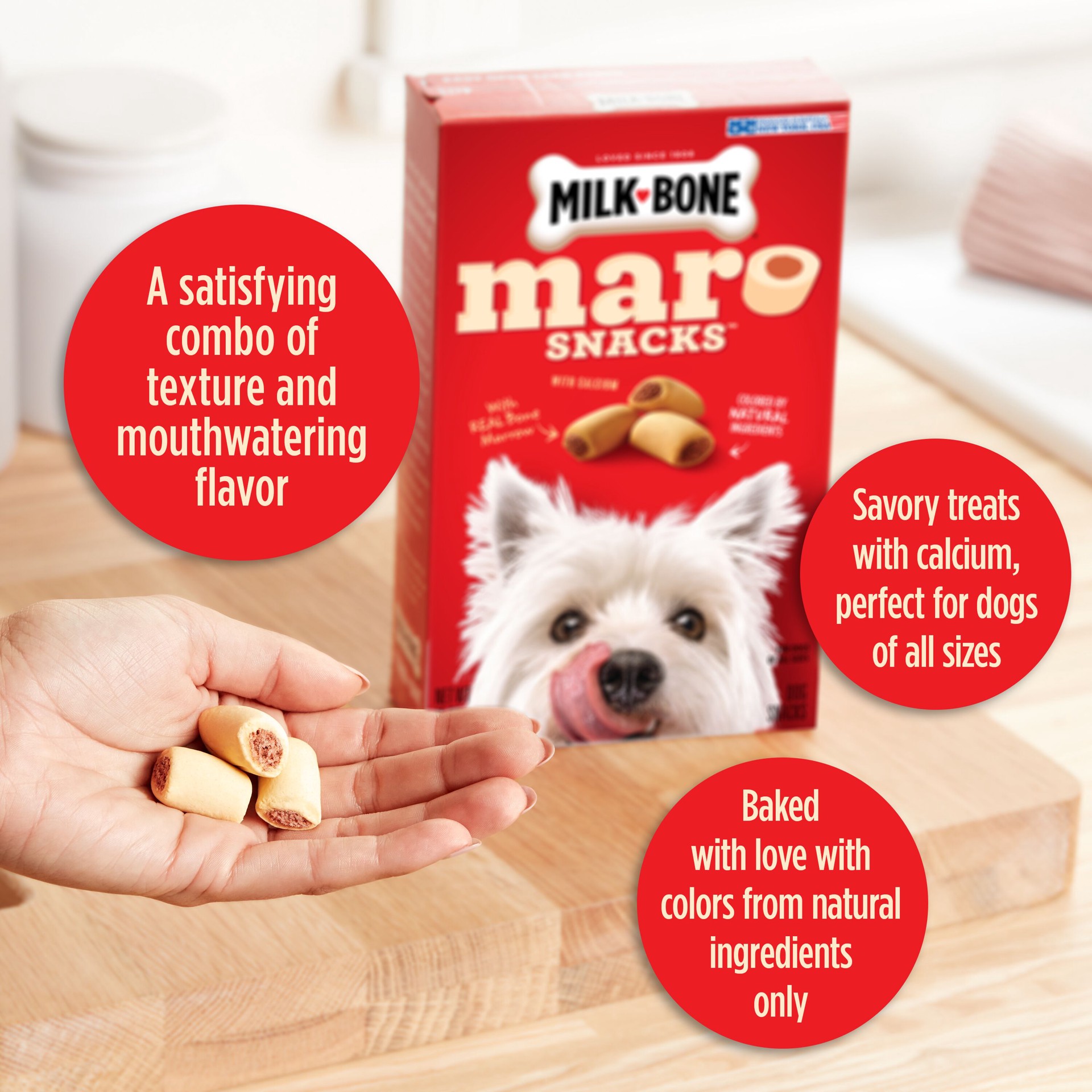 slide 3 of 10, Milk-Bone Milkbone Mar-O-Snacks, 24 oz