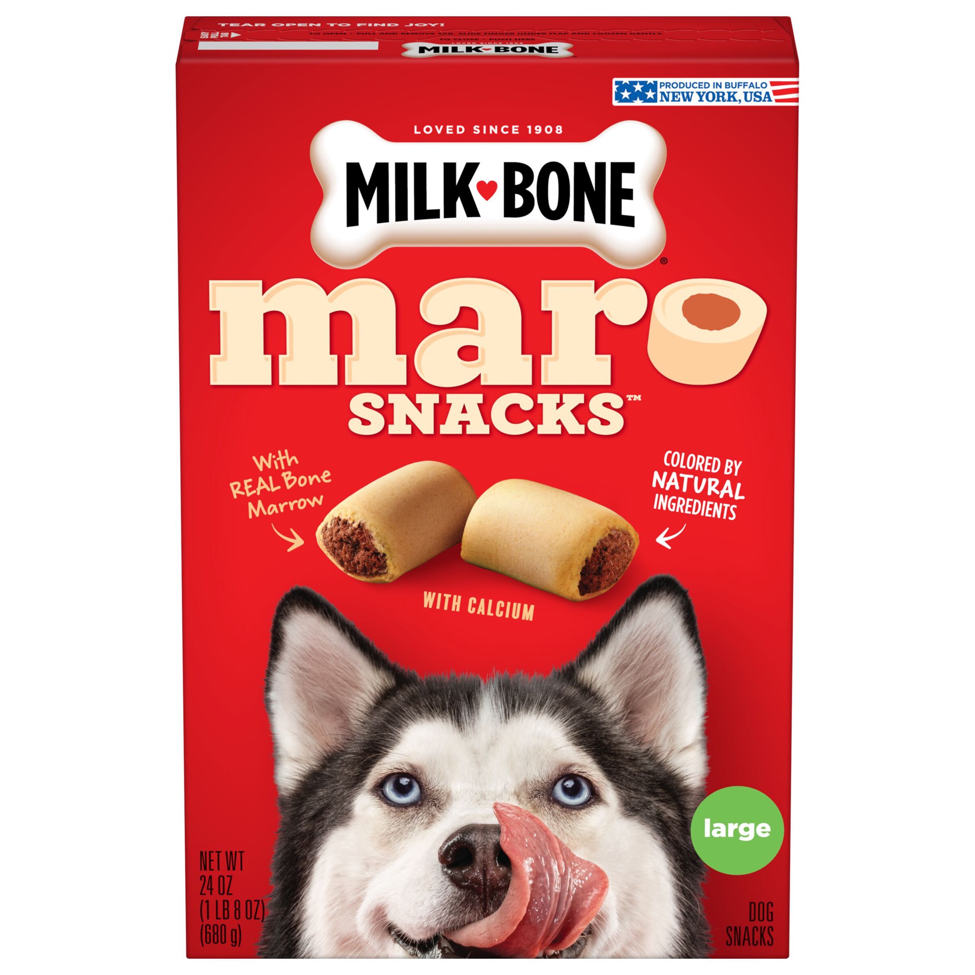 slide 1 of 10, Milk-Bone Milkbone Mar-O-Snacks, 24 oz