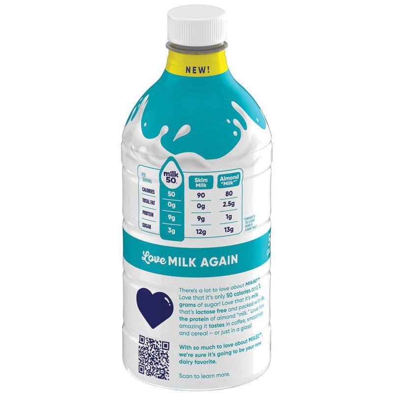 slide 6 of 7, Dairypure Milk50 Fat Free Vanilla Lactose Free Ultra-pasteurized 48 Fluid Ounce Plastic Bottle - 48 FZ, 48 fl oz
