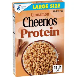 Cheerios Protein Cereal, Cinnamon, 8g Protein, Large Size, 11.2 oz