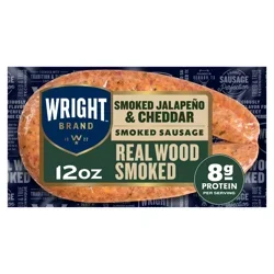 Wright Smoked Jalapeno & Cheddar Rope Sausage - 12 oz