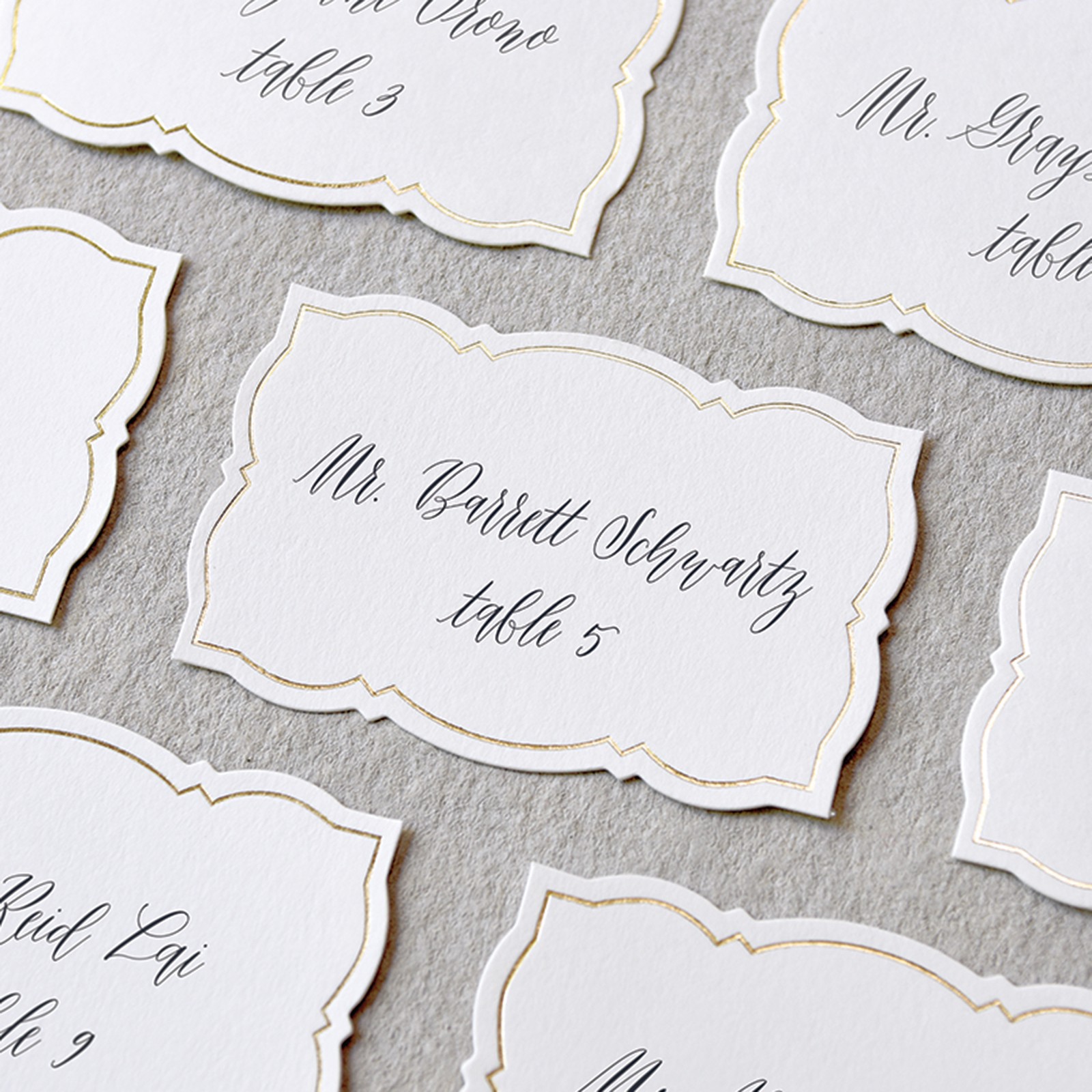 slide 4 of 4, Ornate Gold Border Place Cards, 50ct. By Celebrate It, 50 ct