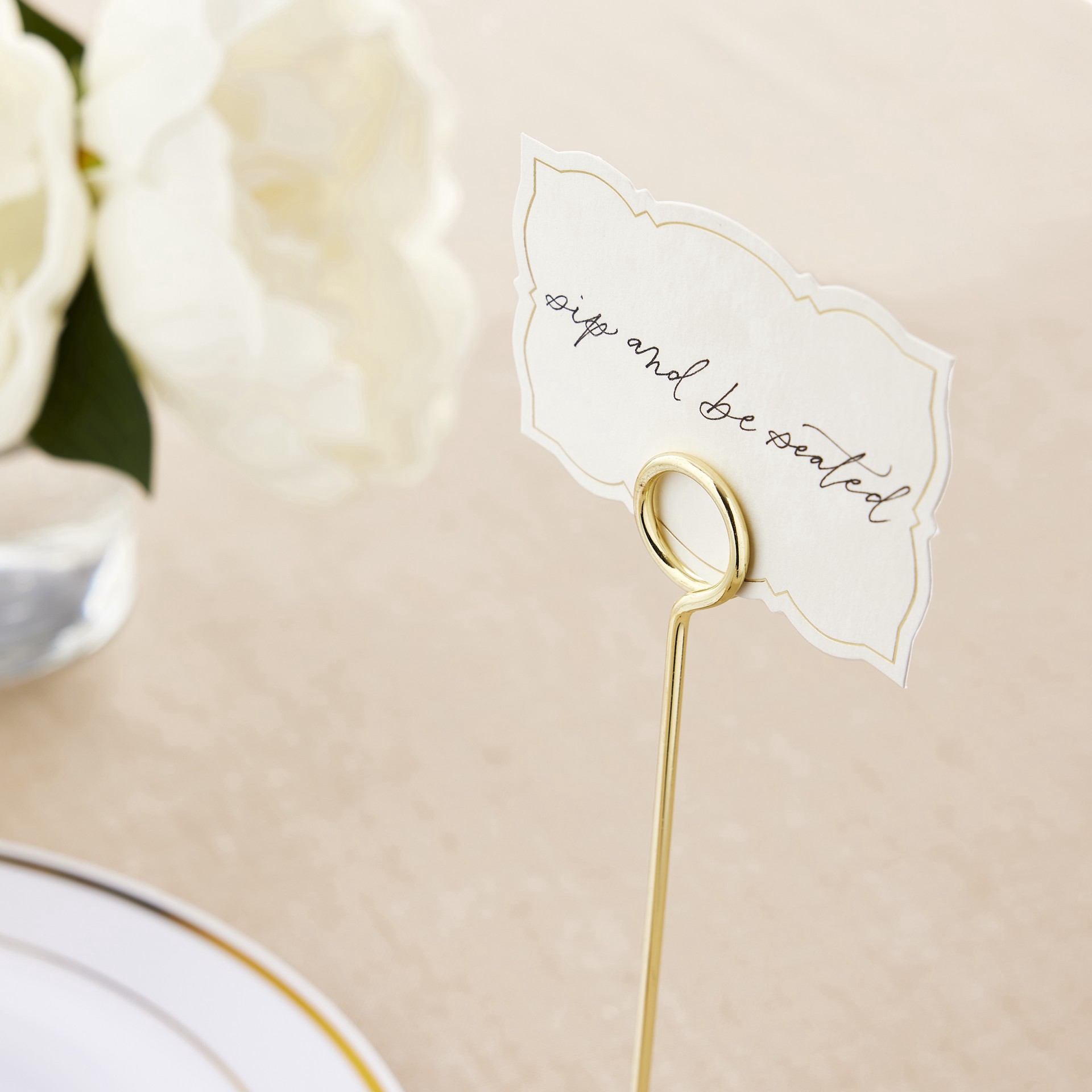 slide 3 of 4, Ornate Gold Border Place Cards, 50ct. By Celebrate It, 50 ct