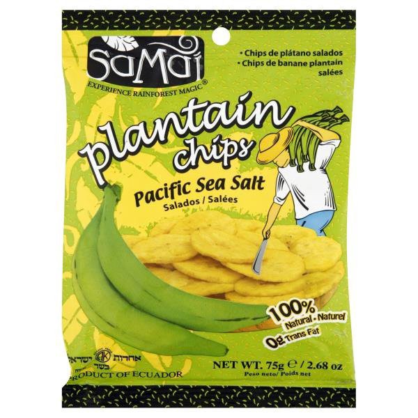 slide 1 of 1, Samai Pacific Sea Salt Plantain Chips, 2.68 oz