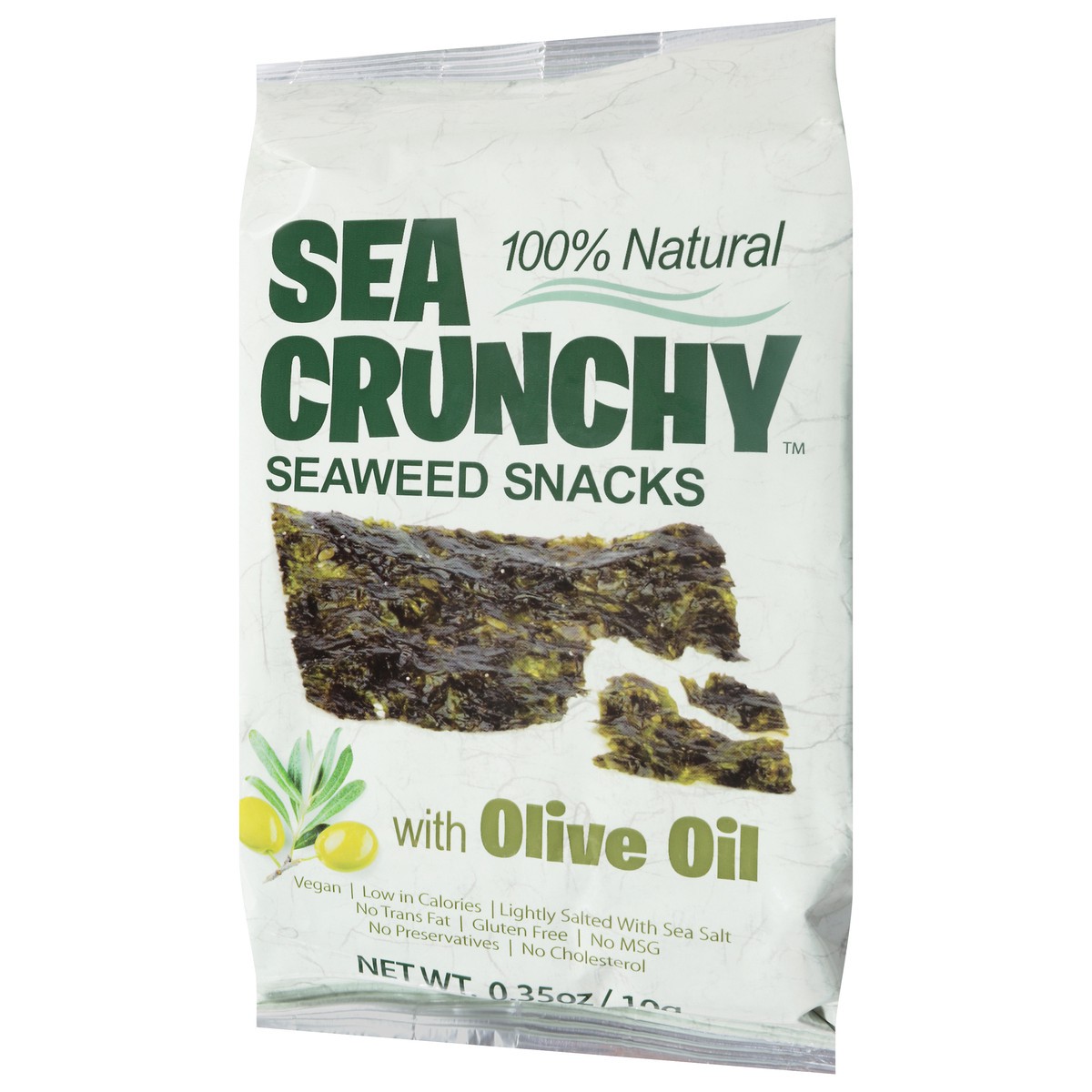 slide 4 of 13, Sea Crunchy Seaweed Snacks with Olive Oil 0.35 oz, 0.35 oz