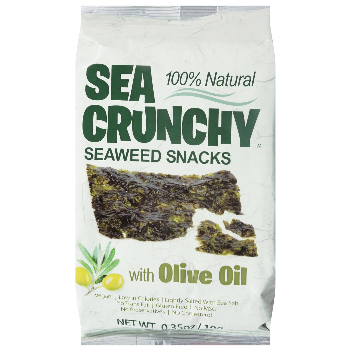 slide 8 of 13, Sea Crunchy Seaweed Snacks with Olive Oil 0.35 oz, 0.35 oz