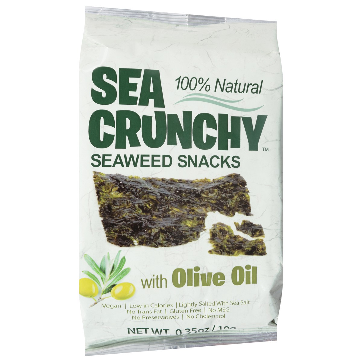 slide 7 of 13, Sea Crunchy Seaweed Snacks with Olive Oil 0.35 oz, 0.35 oz