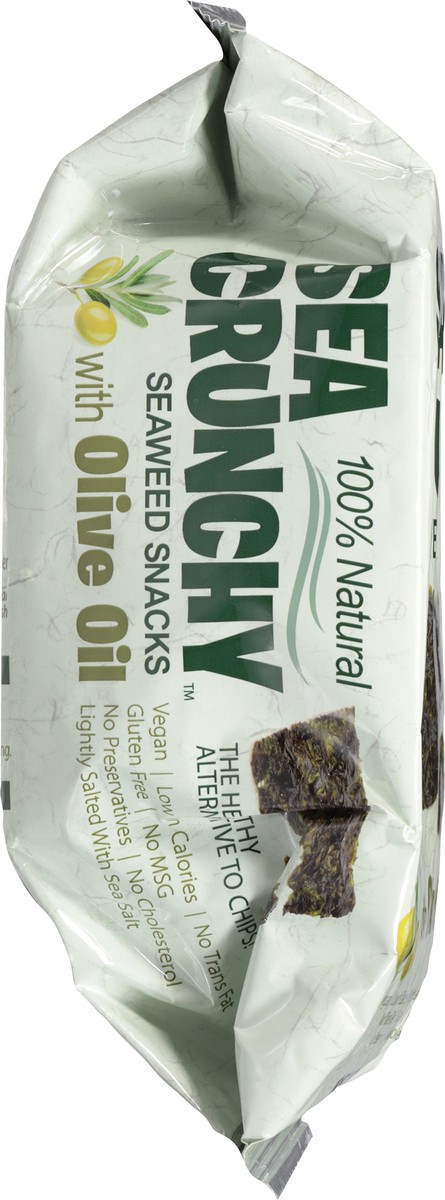 slide 3 of 13, Sea Crunchy Seaweed Snacks with Olive Oil 0.35 oz, 0.35 oz