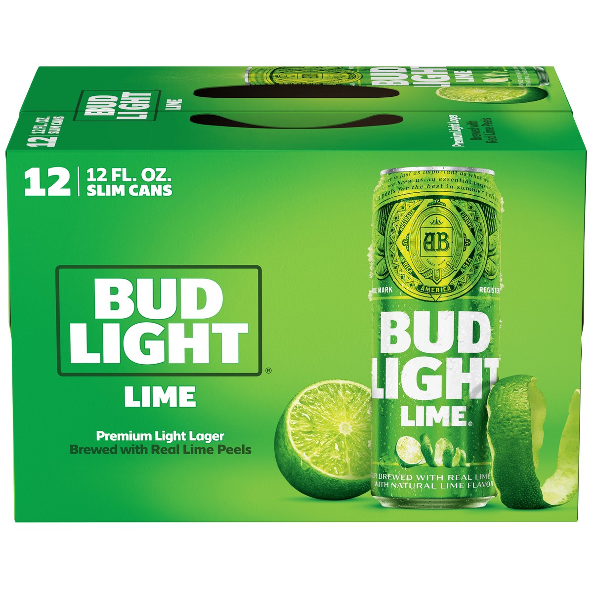 slide 1 of 3, Bud Light Lime Beer, 12 fl oz