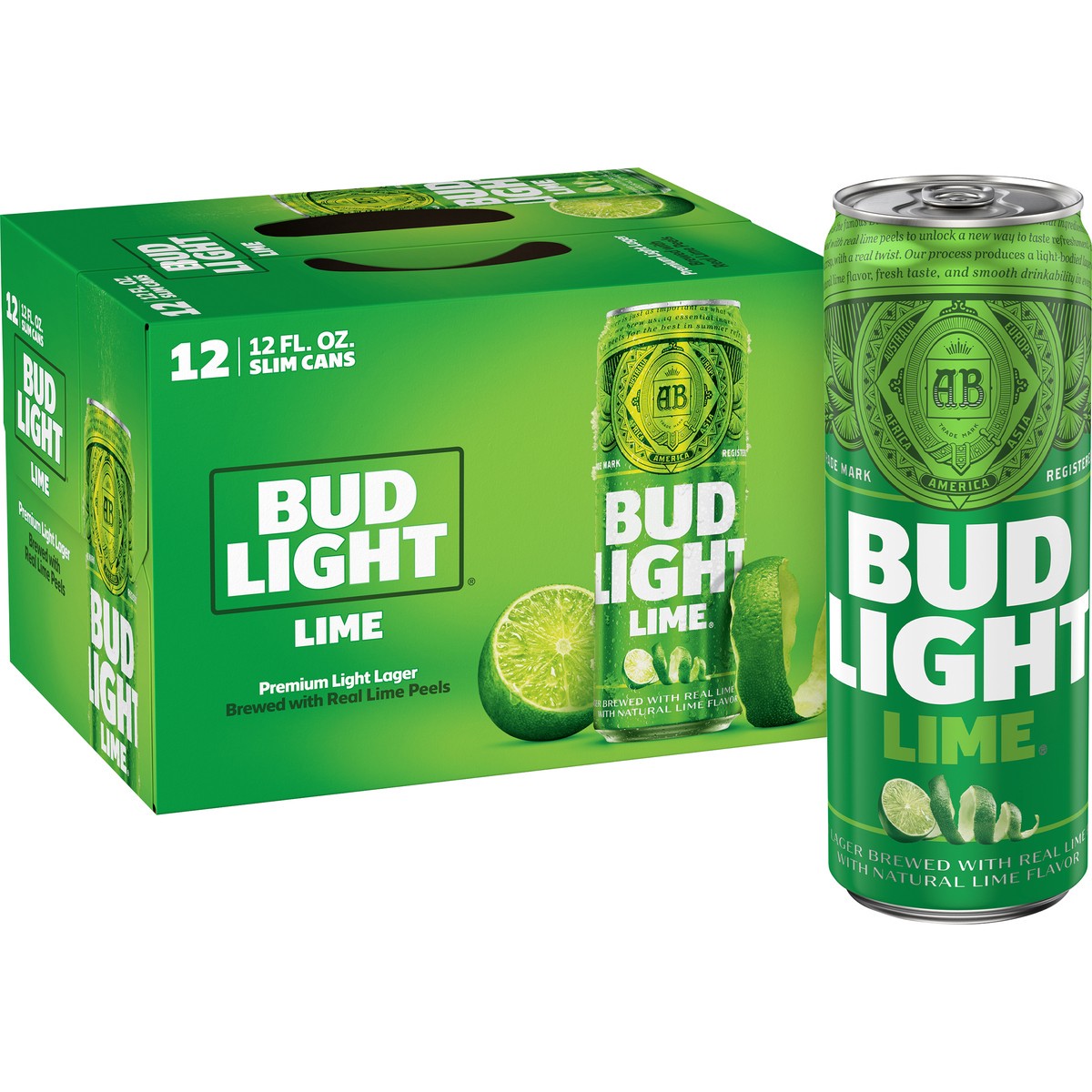 slide 1 of 3, Bud Light Lime Beer, 12 fl oz