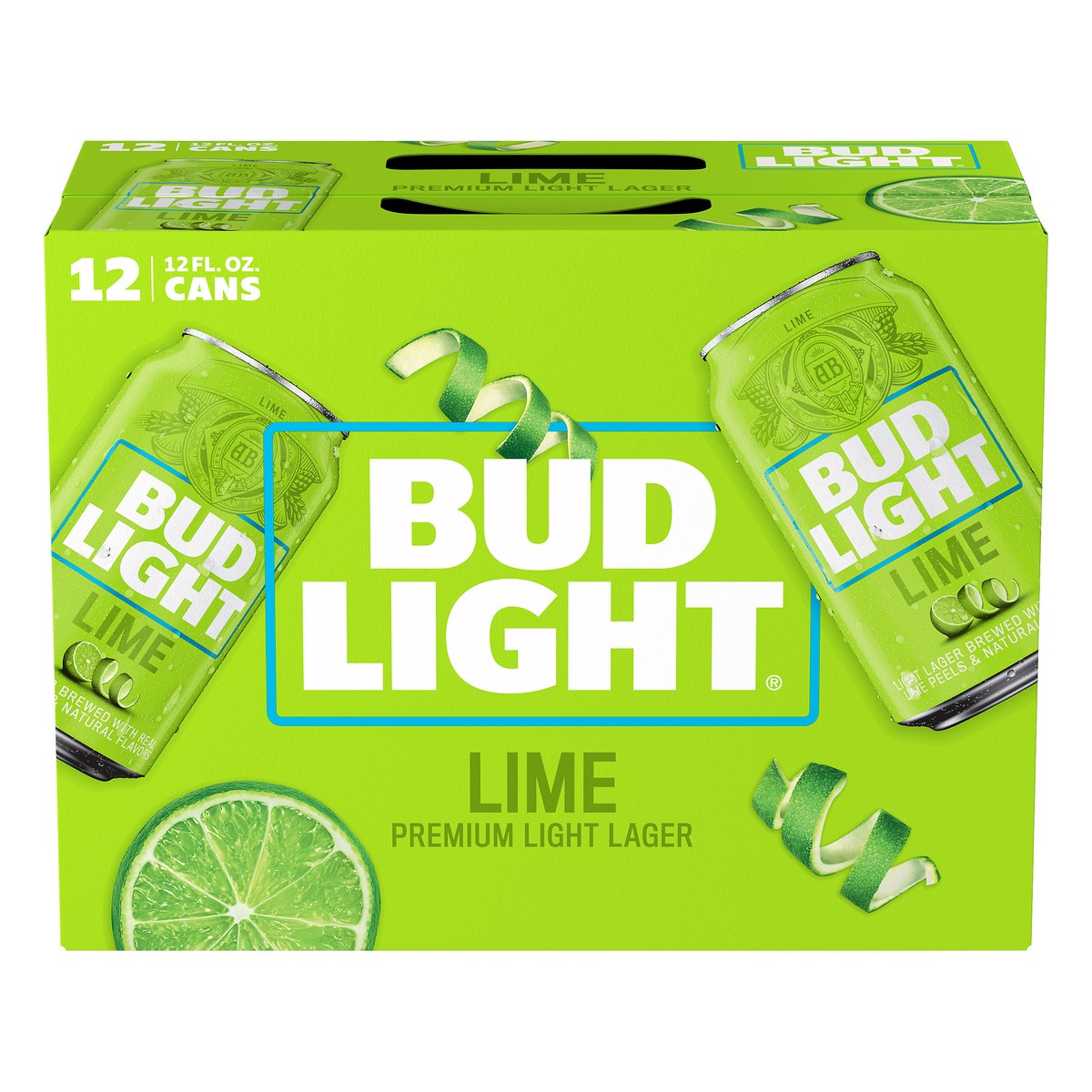 slide 1 of 3, Bud Light Lime Beer, 12 ct; 12 fl oz