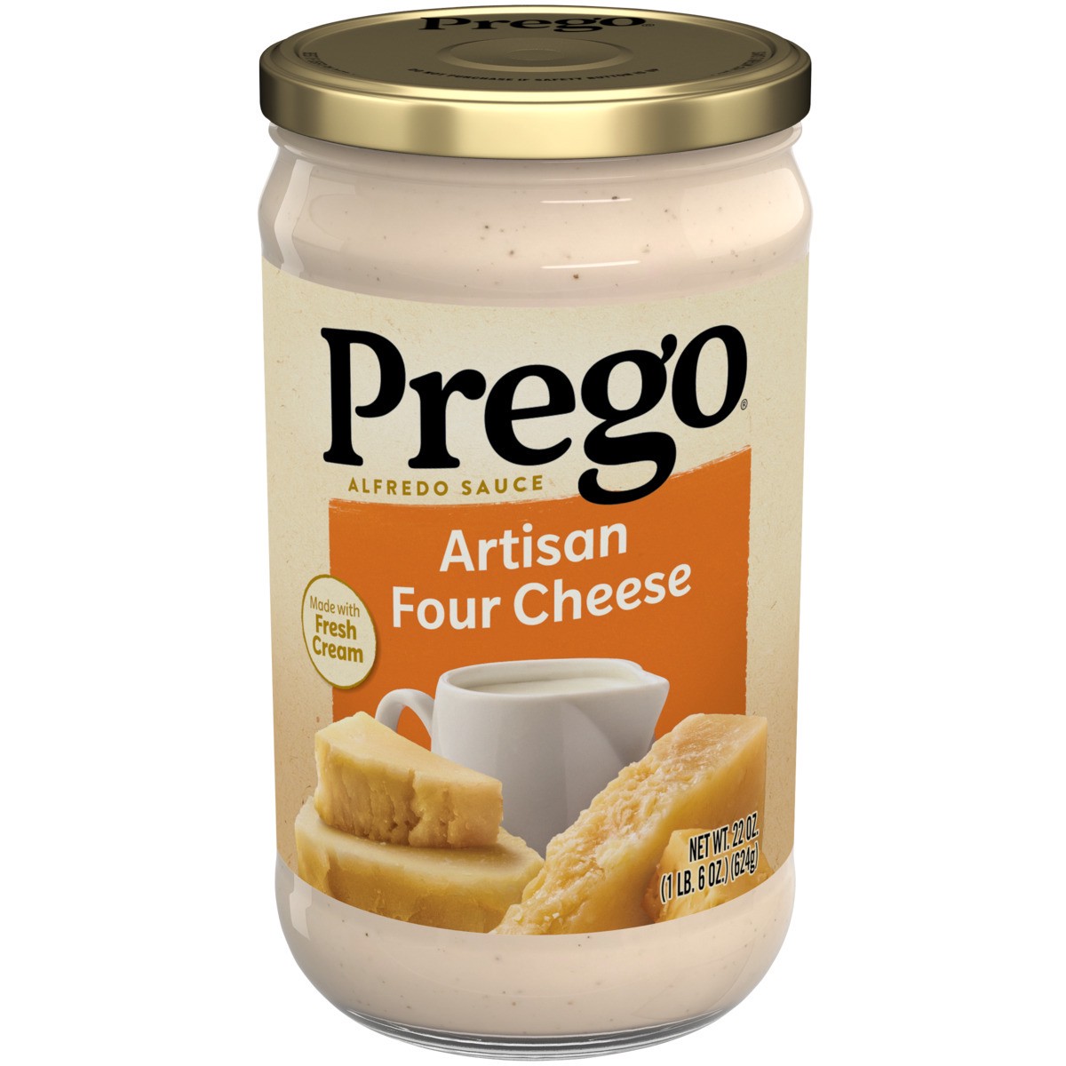 slide 1 of 5, Prego Four Cheese Alfredo Sauce, 22 oz