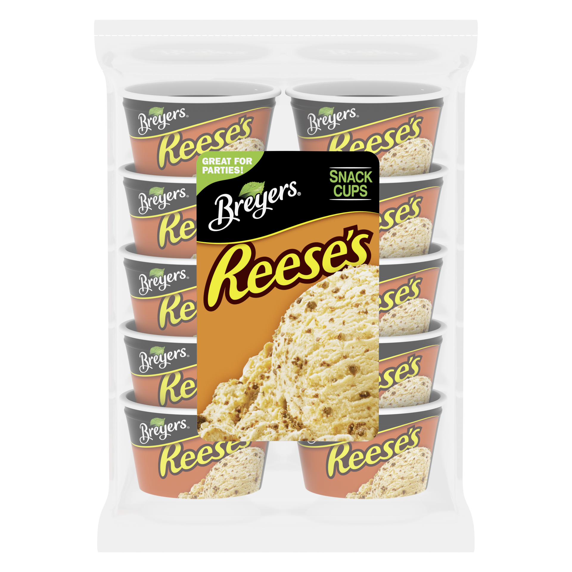 slide 4 of 4, Breyers Reese's Snack Cups 1 ea, 3 fl oz