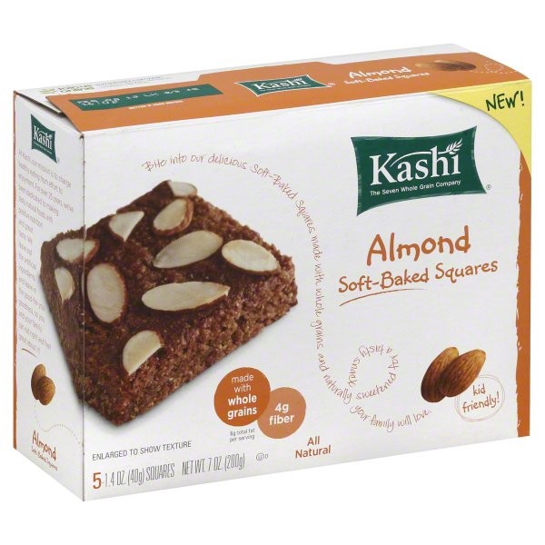 slide 1 of 4, Kashi Almond Softbaked Squares, 5 ct; 7 oz