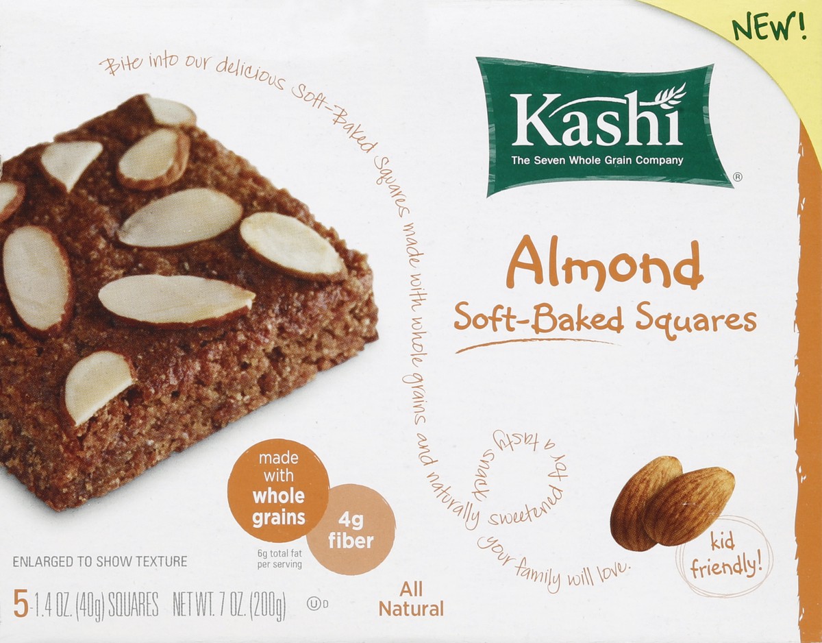 slide 4 of 4, Kashi Almond Softbaked Squares, 5 ct; 7 oz
