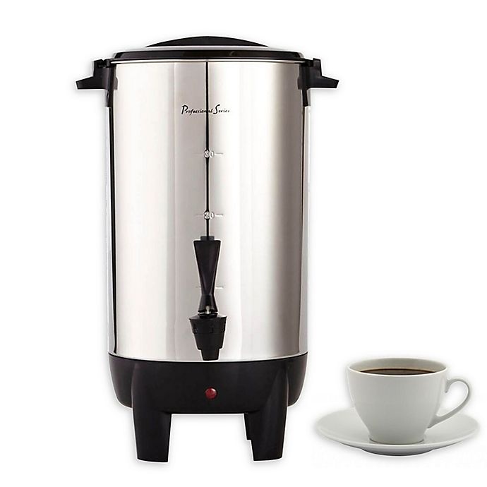 slide 1 of 8, Professional Series 30-Cup Coffee Urn Stainless Steel, 1 ct