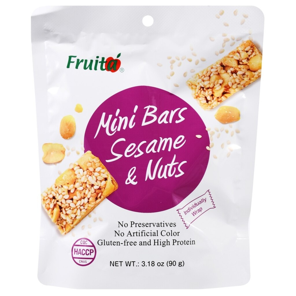 slide 1 of 1, Fruita Mini Bars Sesame & Nuts, 3.18 oz