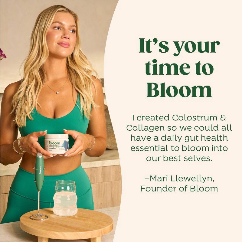 slide 3 of 6, BLOOM NUTRITION Colostrum & Collagen Peptides Powder - Orange Cream - 4.23oz/25 Servings, 4.23 oz, 25 servings