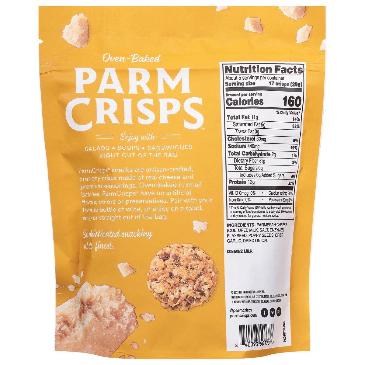 slide 6 of 13, ParmCrisps Oven-Baked Everything Cheese Snack Value Size 5 oz, 5 oz