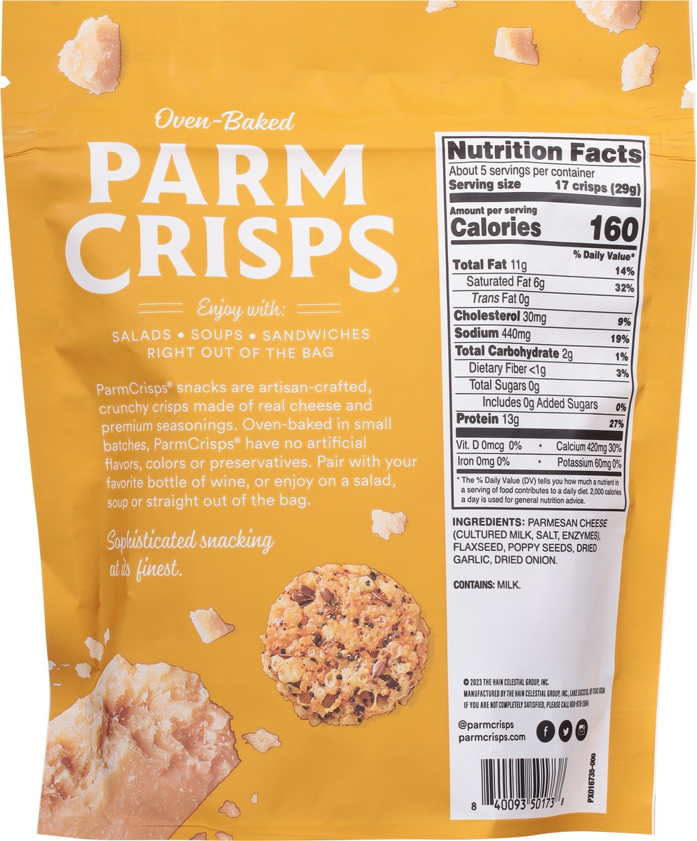 slide 2 of 13, ParmCrisps Oven-Baked Everything Cheese Snack Value Size 5 oz, 5 oz