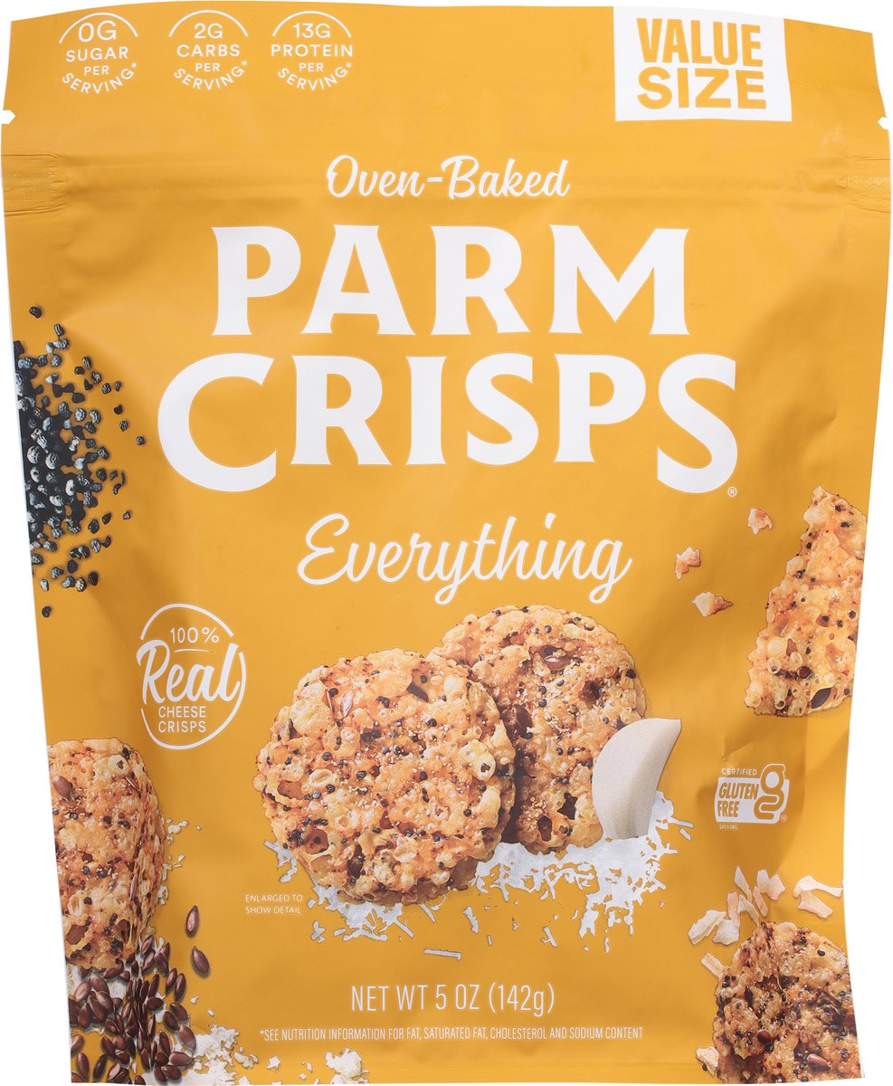 slide 9 of 13, ParmCrisps Oven-Baked Everything Cheese Snack Value Size 5 oz, 5 oz