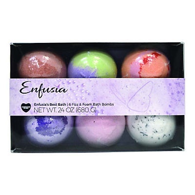 slide 1 of 1, Enfusia Fizz & Foam Bath Bombs, 6 ct