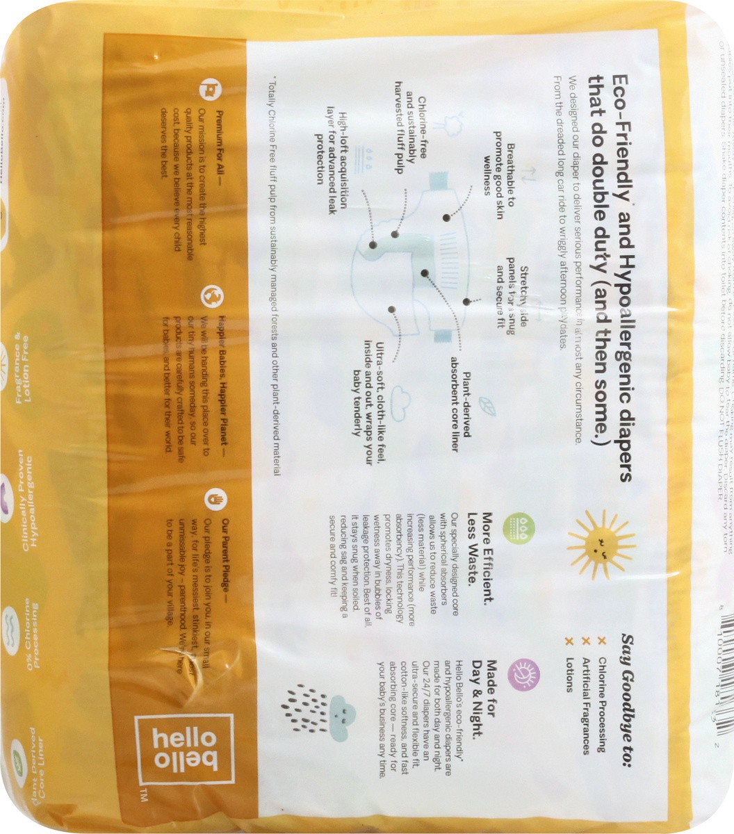 slide 3 of 9, Hello Bello 4 Diapers 24 ea, 1 ct