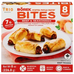 Trio Bakery Beef & Seasonings Borek Bites - 8 ct Frozen