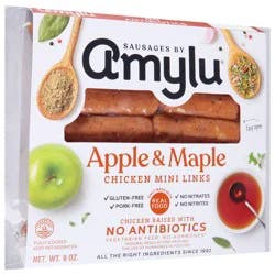Amylu Links, Chicken, Apple & Maple, Mini