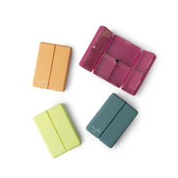 Crush Everything's Fine Pill and Vitamin Cases - 2-3/4"H x 3-3/4"W x 1-1/8"D, Assorted Colors, Pack of 24 Cases