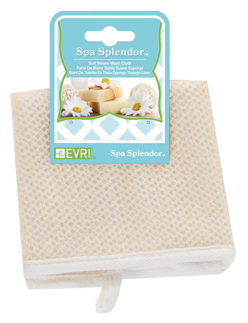 slide 1 of 1, Evriholder Products Spa Splendor Soft Weave Washcloth, 1 ct