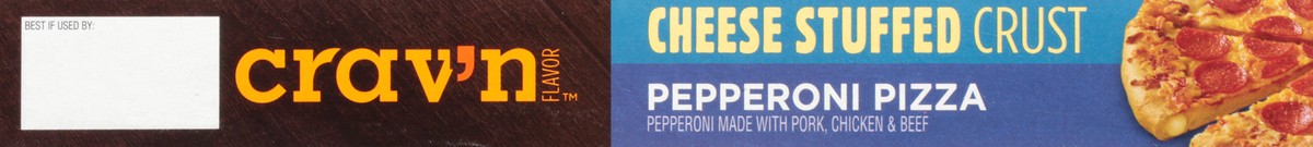 slide 7 of 12, Crav'n Flavor Cravn Pizza Stuff Crust Pepperoni, 32.7 oz