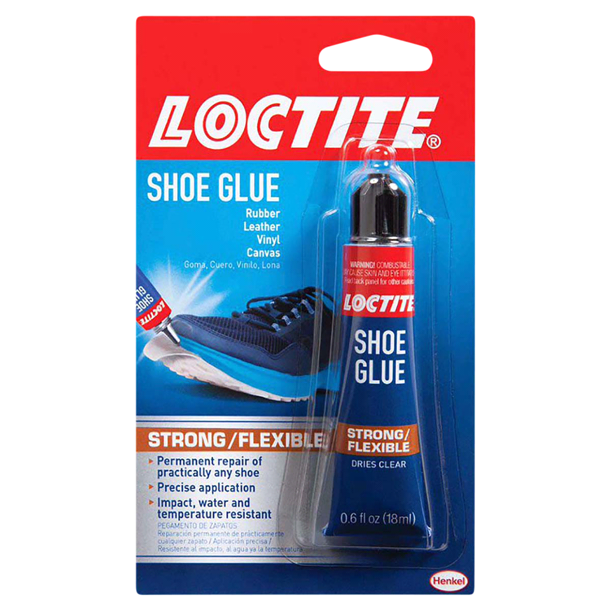 slide 1 of 5, Loctite Shoe Glue Repair Adhesive, 0.6 fl oz