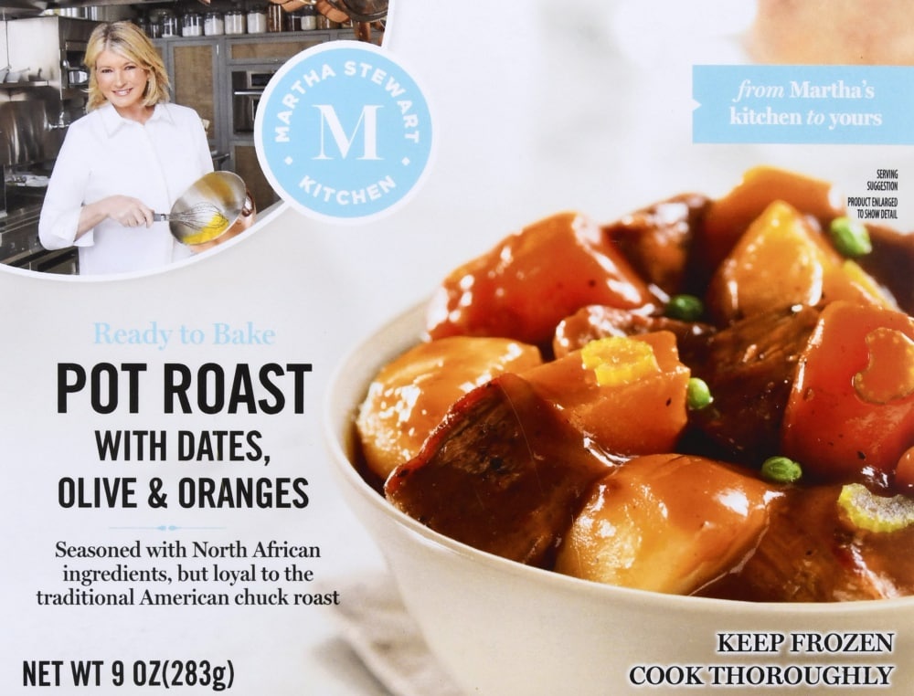 slide 1 of 1, Martha Stewart Kitchen Pot Roast Frozen Meal, 9 oz