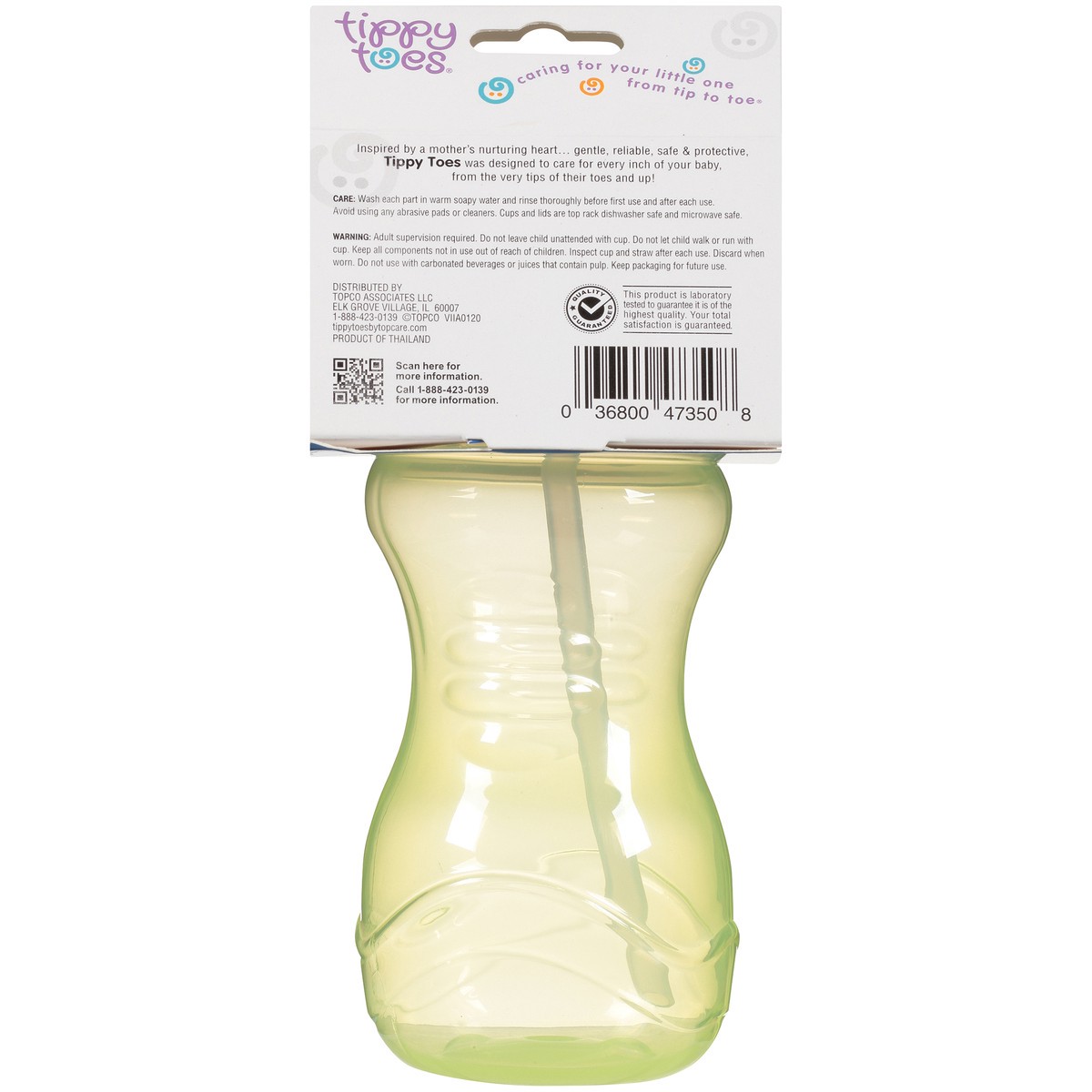 slide 7 of 9, Tippy Toes Flip-Top 9+ Months 12 Fl Oz Straw Cup 1 Each, 12 fl oz