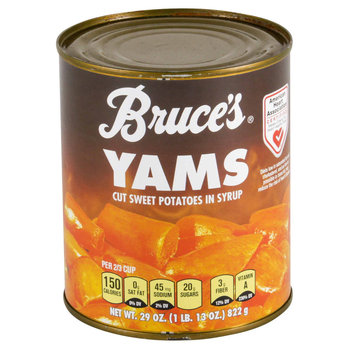 slide 1 of 1, Bruce's Cut Yams in Syrup, 29 oz