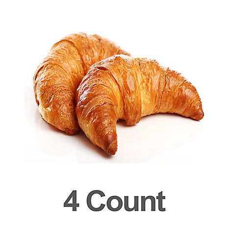 slide 1 of 1, Bakery All Butter Croissant - 4 Count, 4 ct