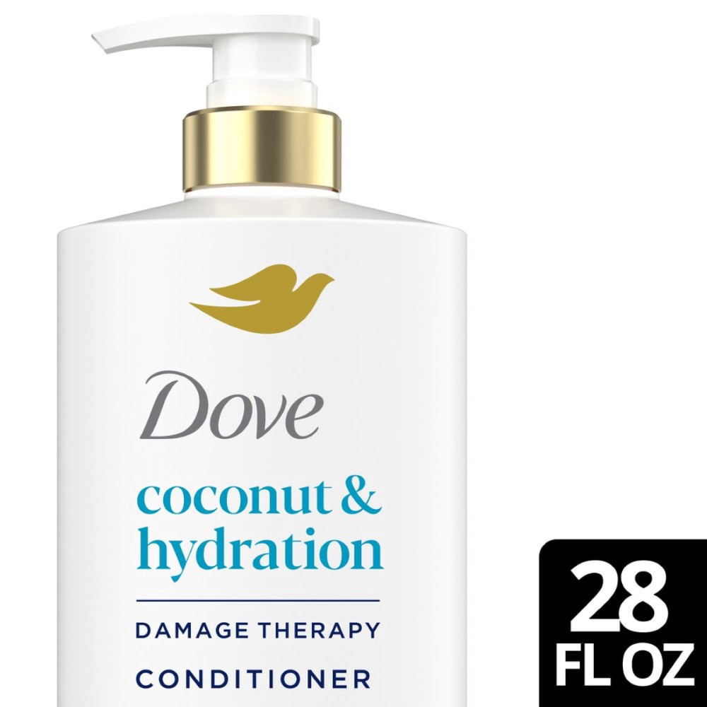 slide 1 of 1, Dove Conditioner Coconut Hydration 28 Fo - 28 FZ, 28 fl oz