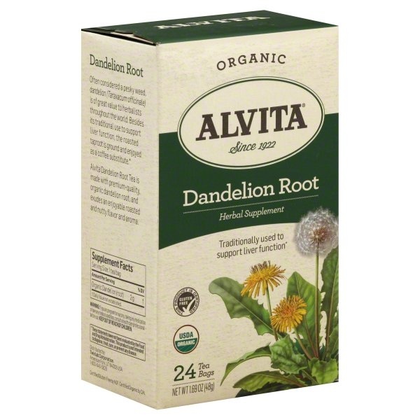 slide 1 of 1, Alvita Dandelion Root Organic Tea, 24 ct