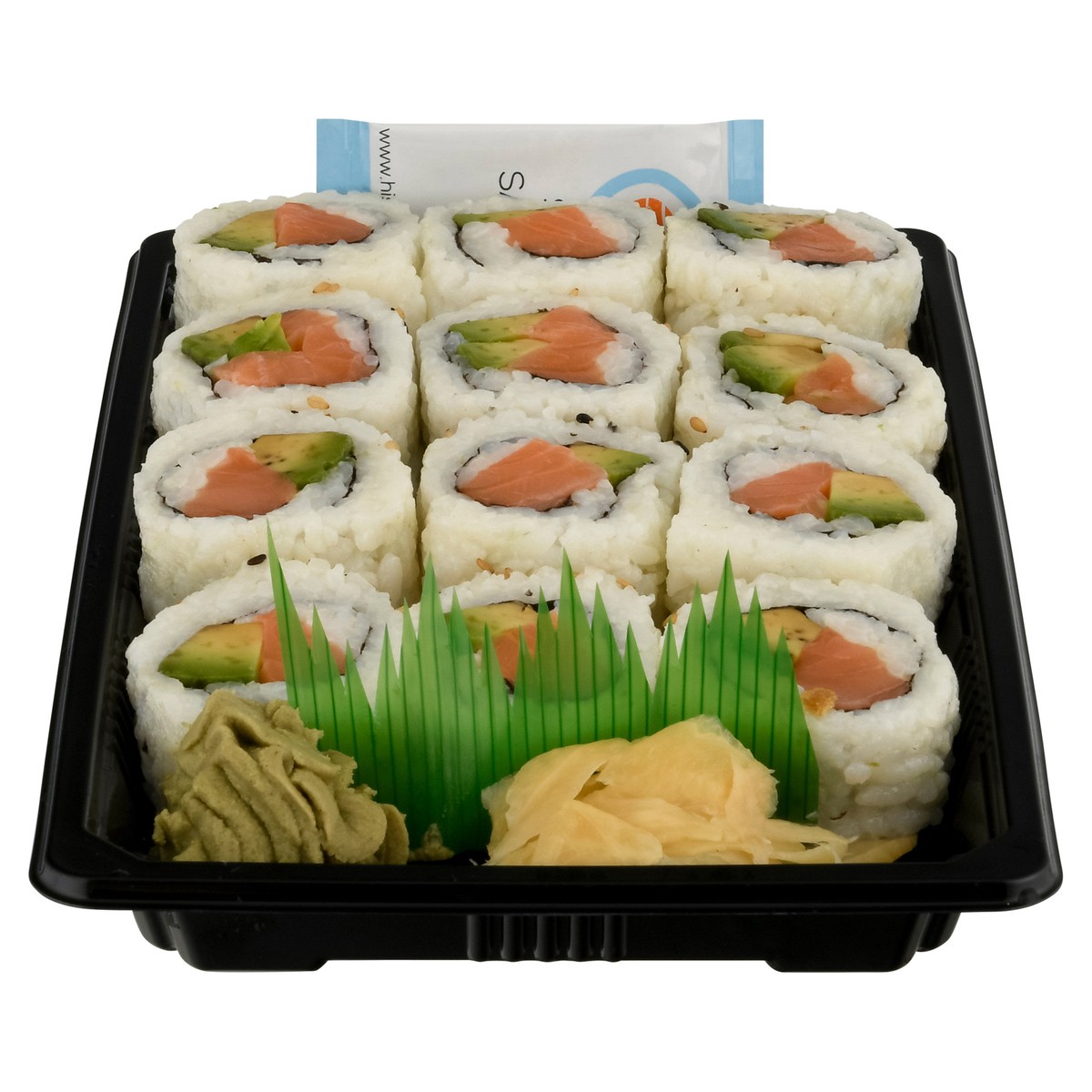 slide 1 of 9, Hissho Sushi Raw Salmon Avocado Roll 9.5 oz, 9.5 oz
