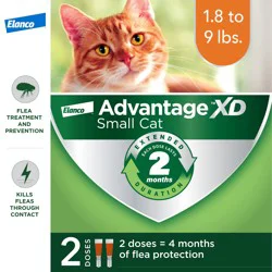 Advantage® Xd Flea Prevention & Treatment For Small Cats 1.8-9 Lbs, 2 Months Protection Per Dose