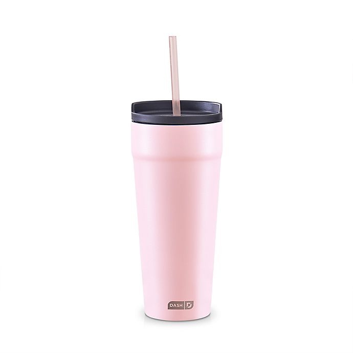 slide 1 of 4, Dash 2-in-1 Spillproof Insulated Tumbler - Rose, 20 oz