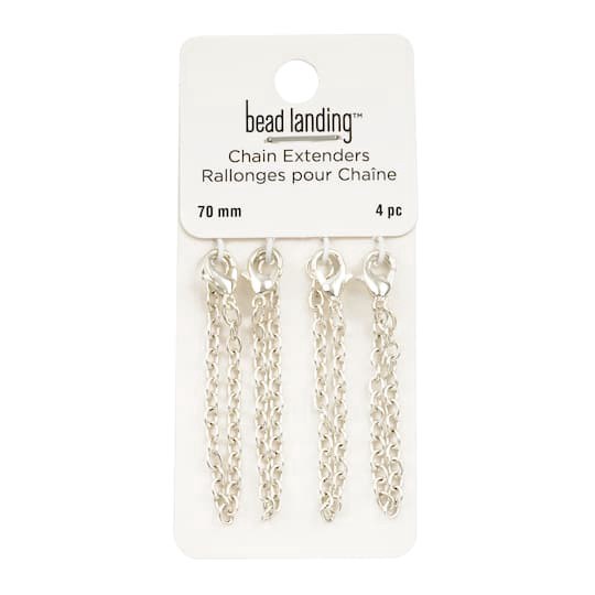 slide 1 of 2, 70mm Chain Extender By Bead Landing, 70 mm