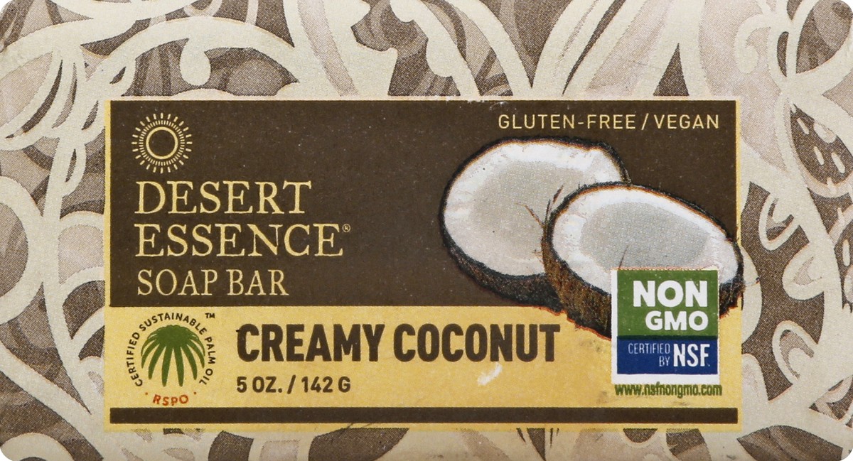 slide 1 of 10, Desert Essence Coconut Bar Soap, 5 oz