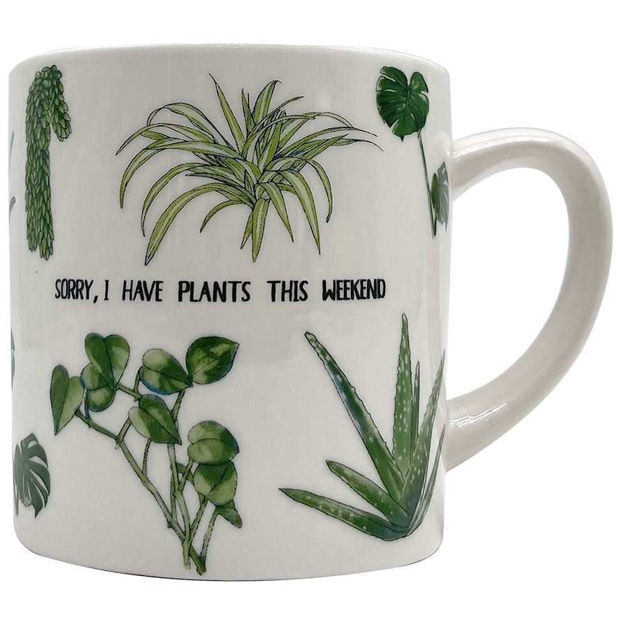 slide 1 of 1, Modern Expressions Mug, Sorry I Have Plants This Weekend, 1 ct