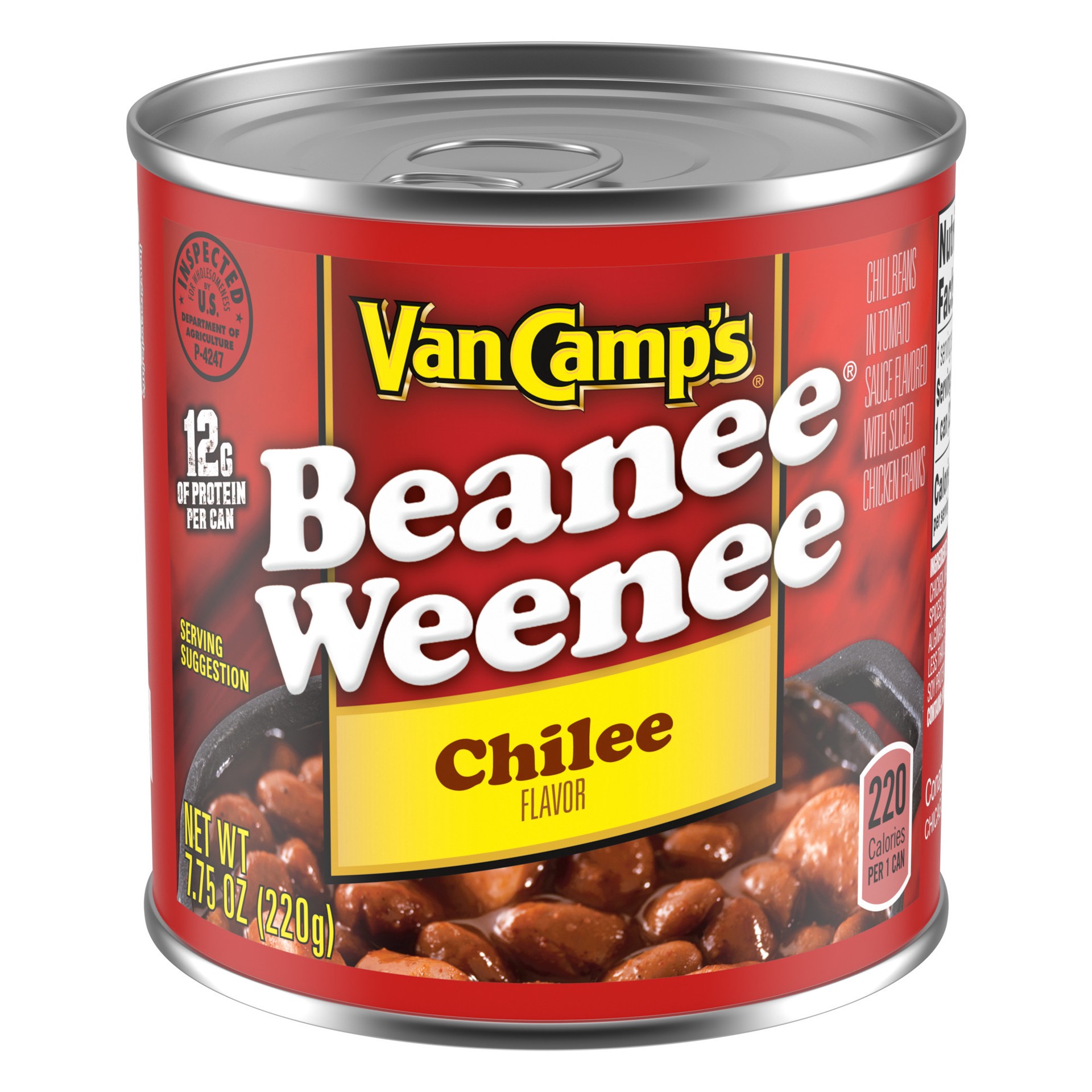 slide 1 of 5, Van Camp's Chilee Flavor Beanee Weenee 7.75 oz, 7.75 oz