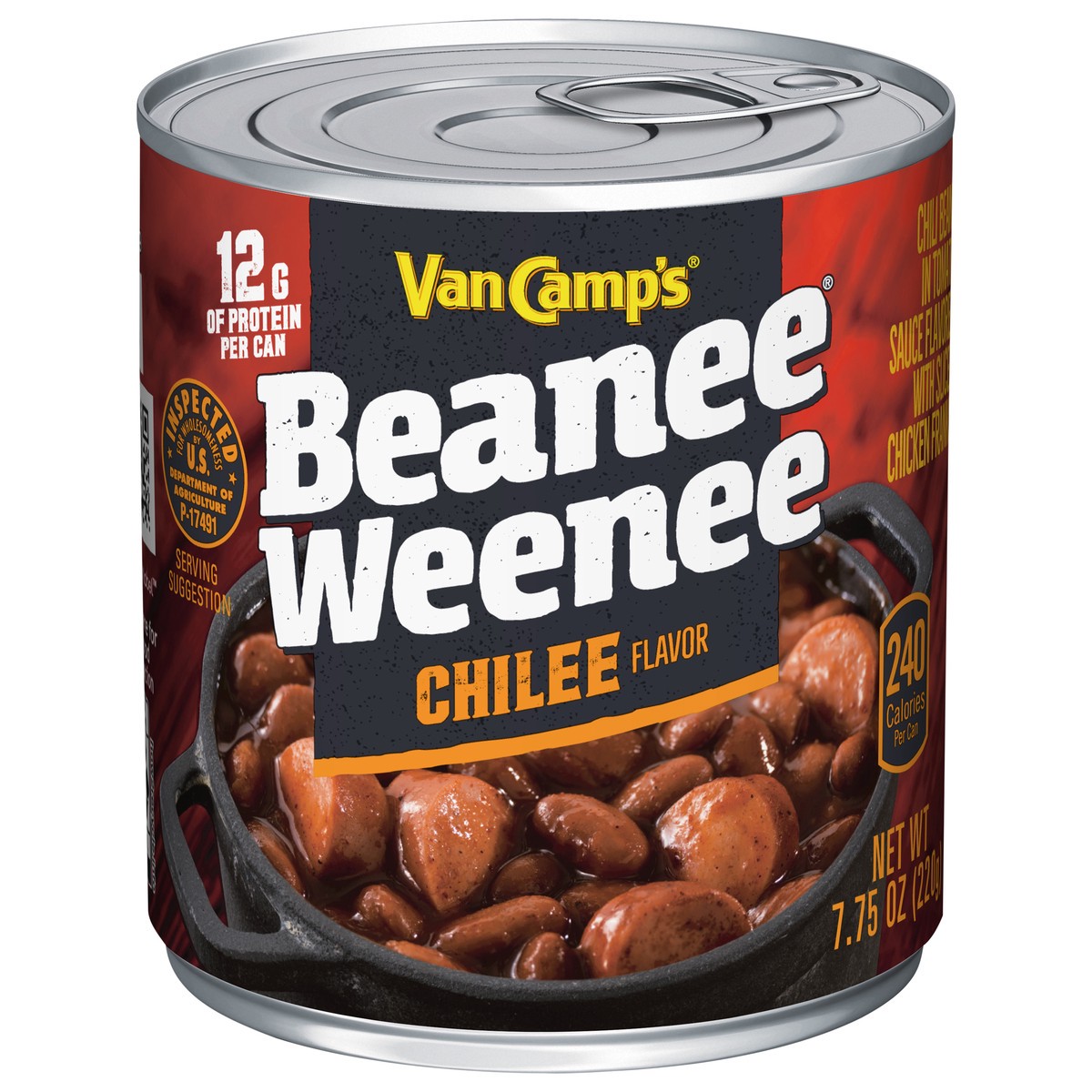 slide 1 of 5, Van Camp's Chilee Flavor Beanee Weenee 7.75 oz, 7.75 oz