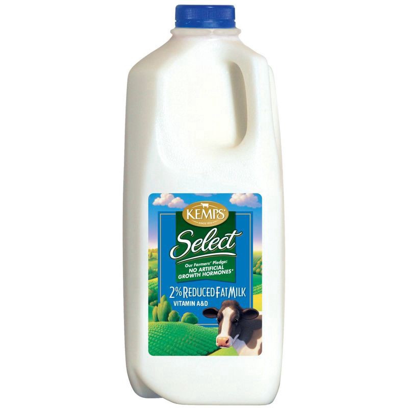 slide 1 of 8, Kemps Select 2% Reduced Fat Milk, 1/2 gal
