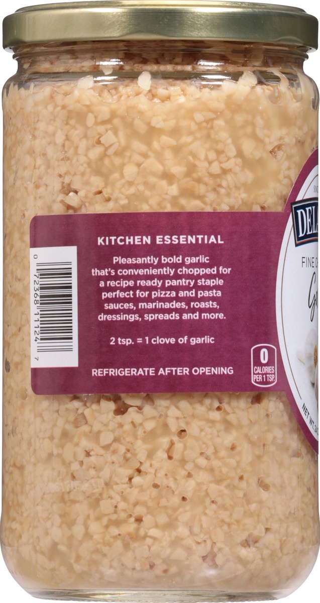 slide 5 of 9, DeLallo Fine Chopped Garlic In Water, 24 oz